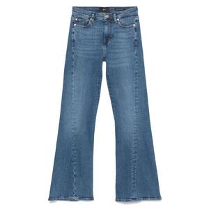 7 For All Mankind Blue Denim - Flared Jeans Women
